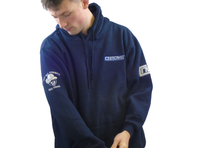 CHROME: Navy Blue Hoodie